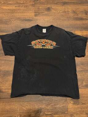 Vintage 2005 Sturgis Bike Week South Dakota Skeleton Cowboy T-Shirt Size XL